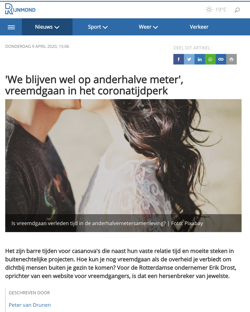 We blijven wel op anderhalve meter', vreemdgaan in het coronatijdperk